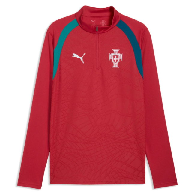 2026-2027 Portugal Training 1/4 Zip Top (Red)-SoccerKits Hub | Buy Soccer Jerseys Online